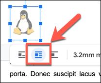 Điều chỉnh bản vẽ watermark trong google docs